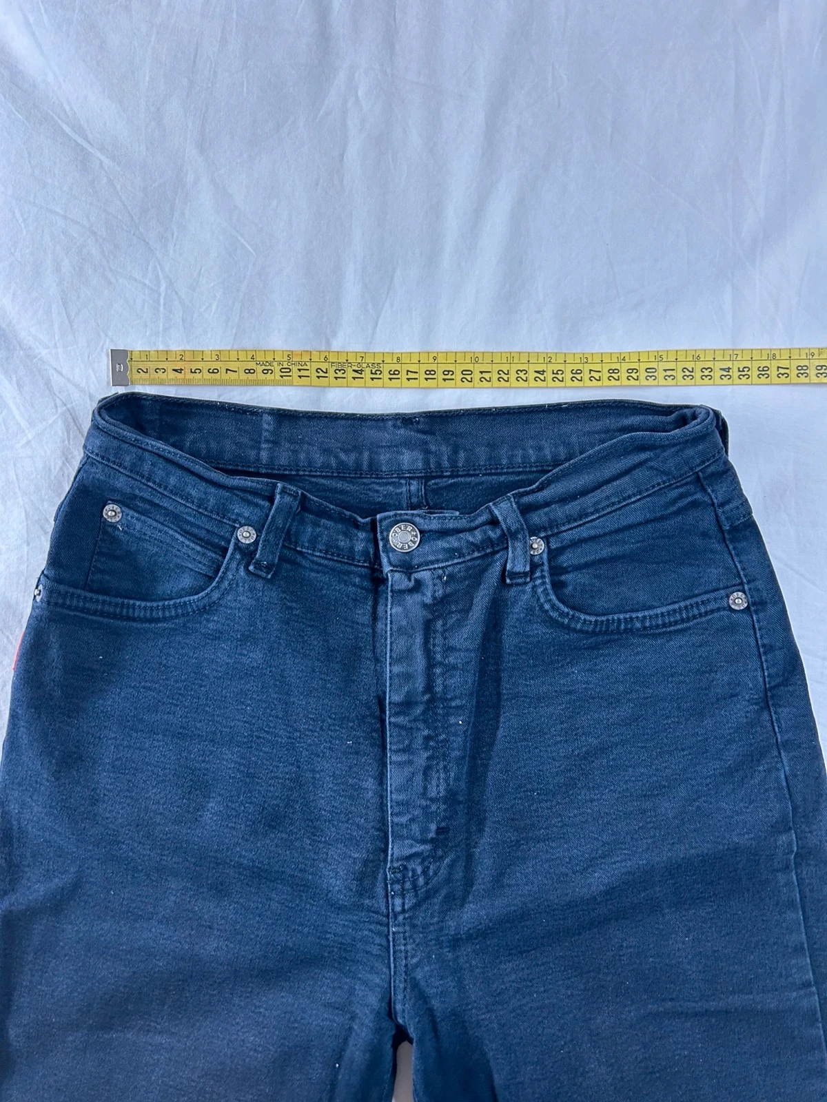 Calça reta ober lady’s wear azul marinho estilo retrô Y2k tamanho 40 – photo 10